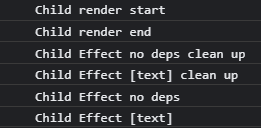 react hook flow 자식에 변화가 있을 때 작동 순서