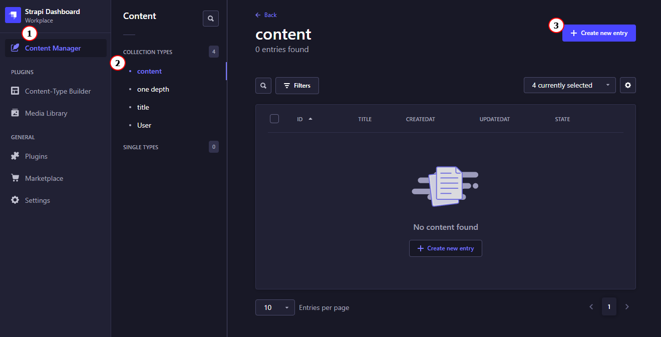 strapi content manager